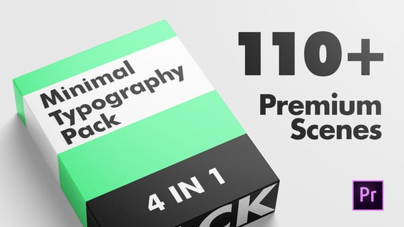 Minimal Typography Pack | MOGRT（190564）-技能树